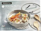 Tramontina 5-QUART All-in-one Plus Ceramic Non-stick Pan 7-PIECE Set Gray New. Price: $64.99.