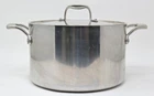 Masterclad Pro Series TI-3 Nonstick Stainless 7.8 Qt Stockpot With Lid MC008BNS Used. Price: $59.95.