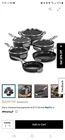 Calphalon Premier 5X More Durable Cookware 10-PIECE Set Black (2172349) New. Price: $300.00.