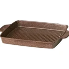 Pioneer Woman Brown Speckle Grill Pan Nonstick Cast Aluminum New. Price: $48.00.