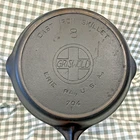 Griswold Cast Iron Skillet NO.8 Large Block Logo, Epu 704 F Vintage Restored Used. Price: $165.00.