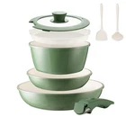Becigar 8PCS Ceramic Cookware,nonstick Pan, Removable Handle Pots New. Price: $84.18.