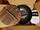 Brbrgo Carbon Steel Wok Pan, 5 Piece Authentic Chinese & Stir-fry Pans Se... New. Price: $36.00.