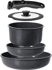 Gipp Ceramic Pots Pans Set Stick, Detachable Handle Cookware New. Price: $66.48.