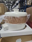 Jia Inc. 3 Piece Steamer Rice Cooker Set With Cedar Wood & Terracotta Basket Nib New. Price: $67.50.