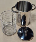 Progressive International 3.5 Qt Stainless Steel Steamer SSAC-9 Chrome Basket New. Price: $14.99.