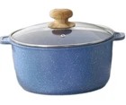 Pioneer Woman Blue Speckle 5 Quart Dutch Oven W/lid Cast Aluminum New. Price: $28.99.