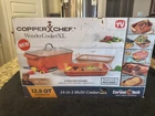 Copper Chef Wonder Cooker Xl Pro 14 In Multi-use 12.5 Qt 3 Piece Set New. Price: $55.99.