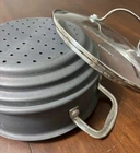 Cuisinart Steamer Insert With Side Handles Lid Fits 3 Qt Pot 6116-20S Used. Price: $39.00.