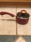 Paula Deen Signature 1 Qt Non-stick Saucepan Red Speckled Porcelain W/ Glass Lid Used. Price: $27.25.