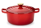 Carote 4.5 Quart Enameled Cast Iron Dutch Oven Induction Compatible Red New. Price: $67.84.