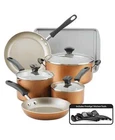 New Farberware Cookstart Aluminum Diamondmax Nonstick 15-PC. Cookware Set Copper. Price: $59.99.
