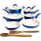 Kenmore Arlington 12 Piece Aluminum Ceramic Coated Nonstick Cookware Set Blue New. Price: $152.95.