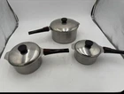Letang Remy Triplinox Stainless Cookware France 9 Pc Set 3, Handles/lid Used. Price: $179.99.