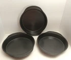 Lot Of 3 Wilton Bake It Better Non-stick Round Steel Cake Pan, 9-INCH Used. Price: $36.99.
