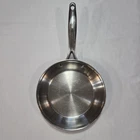 Pampered Chef 8 20CM Stainless Steel Skillet/frying Pan Saut Omelet Tri-ply Used. Price: $29.00.
