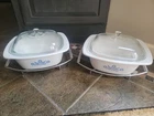 Set Of 2 Rare Corningware Blue Cornflower Dutch Oven P-34-B With Lids & Racks Used. Price: $99.99.