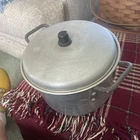 Vintage Mirro Aluminum Qt Stock Pot Pan Cookware W/lid Made Usa 514M Used. Price: $11.78.