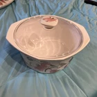 Mikasa Silk Flowers AA004 Fire & Ice Freezer To Flame Dish Casserole 8.25" 4" New. Price: $31.23.