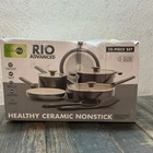 Greenpan Rio Advanced 10PC Ceramic Nonstick Cookware Set (open Box - Read) New. Price: $99.99.