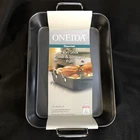 Brand New Oneida Large Non Stick & Lasagna Pan Roaster 15" X 10 3/4" 3"V. Price: $24.49.