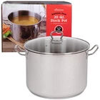Camerons 20 Quart Stock Pot With Lid Tri-ply 18/10 Professional Grade Inductio New. Price: $173.41.