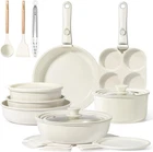 Gipp Ceramic Pots Pans Set Stick, Detachable Handle Cookware New. Price: $132.25.