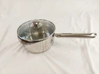 Wearever Pot 2 Qt W/ Double Pour Spouts & Strainer Glass Lid Stainless Steel Used. Price: $34.87.