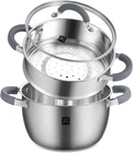 Golden Key 3.2 Qt Steamer Pot With Lid 2-TIER 18/8 Stainless Steel Multipurpos New. Price: $33.71.
