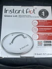 Instant Pot Glass Lid Stream Vent Stainless Steel Rim 6 Quart Cookers Open Box New. Price: $15.00.