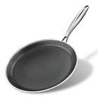 Dcigna Nonstick Crepe Pan, 11INCH Stainless Steel Middle, Silver. Price: $35.94.