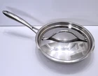 Cuisinart 8-INCH Stainless Steel Induction Ready Skillet W/lid Model 8422-20PP Used. Price: $22.95.