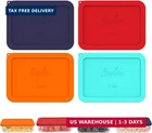 Sophico 3 Cup Rectangle Silicone Storage Cover Lids Replacement For Pyrex 7210-P New. Price: $41.80.