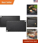 Reversible Grill/griddle, 16.7X9.5'' Pre-seasoned Cast Iron Pan, Doub... New. Price: $46.66.