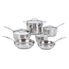Entire Meals Faster - Cuisinart 10 Piece Stainless Cookware Set New. Price: $209.99.