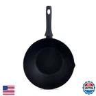 Ken Hom Stir Fry Wok 12 Aluminum Nonstick Pan Soft Touch Handle Flat Bottom New. Price: $87.55.
