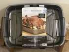 New Mainstays 2-PIECE Large Non-stick Roasting Pan Set With Removable Rack. Price: $19.95.