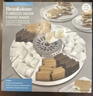 Brookstone Flameless Indoor S'mores Maker 200W 4 Stainless Forks & Serving Tray Open. Price: $19.95.