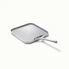 Caraway Home 11.02" Nonstick Square Flat Griddle Fry Pan Gray New. Price: $92.99.