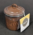 Ayesha Curry Modern Traditions Enamel Steel Bacon Grease Can Brown Nwt New. Price: $8.99.