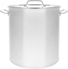 Concord Polished Stainless Steel Stock Pot W/ Flat Lid New. Price: $89.98.