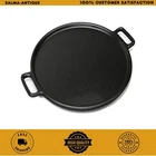Pizza Pan Cast Iron Skillet Kitchen Cookware Frying Baking COOKING14 Black New. Price: $31.99.