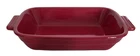 Cuisinart Red Stoneware 1.75 Qt Casserole Bakeware Rectangular W/handles 10"X7" Used. Price: $22.95.