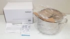 New! Cuisinart Chef's Classic 5.75 Stainless Stock Pot With Glass Lid #7665-22G. Price: $59.99.