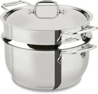New All-clad 5-QUART Steamer Set Stainless Steel. Price: $89.99.