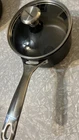 Toughened Nonstick Pro Saucepan With Glass Lid, 2 Qt. Used. Price: $49.99.