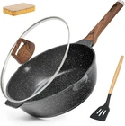 Deep Frying Nonstick 12 In, Black Granite Pan+ Spatula+ Cleaning Sponge New. Price: $65.48.