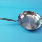 Cuisinart Stainless Steel Skillet Saut Fry Pan 10" Model 722-24 No Lid Used. Price: $16.95.