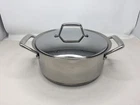 Tramontina Covered Dutch Oven Stainless Steel Tri-ply Base 5 Qt New. Price: $69.95.