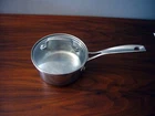 Cuisinart Chef's Classic 1 Qt Sauce Pan Glass Lid Stainless Pot Used. Price: $22.00.